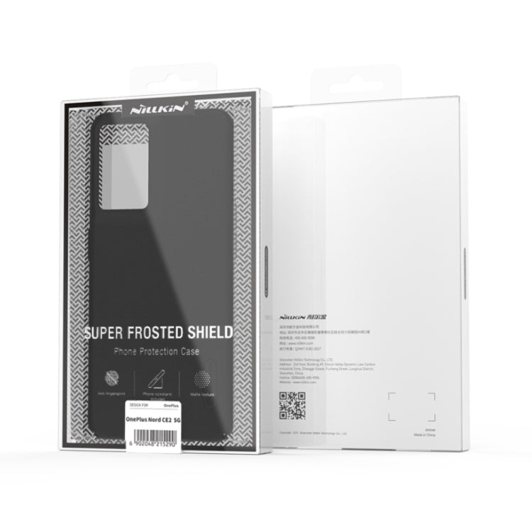 For OnePlus Nord CE 2 5G NILLKIN Frosted PC Phone Case(Black)