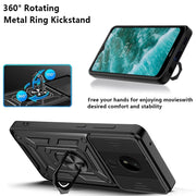 For Nokia C30 Sliding Camera Cover Design TPU+PC Phone Case(Green)