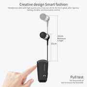 Fineblue F990 CVC6.0 Noise Reduction Lavalier Bluetooth Earphone, Support Vibration Reminder(Black)