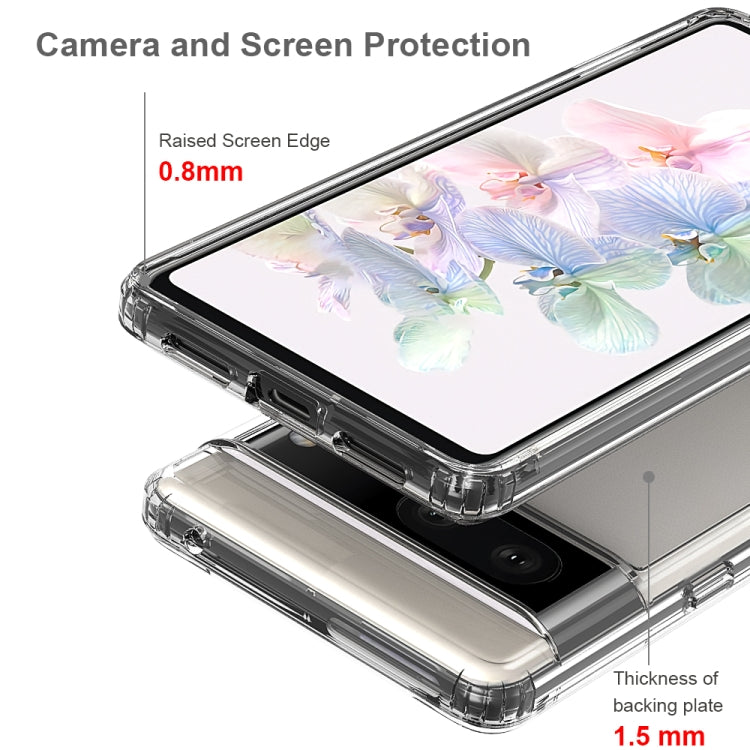 For Google Pixel 7 Scratchproof TPU + Acrylic Protective Case(Transparent)