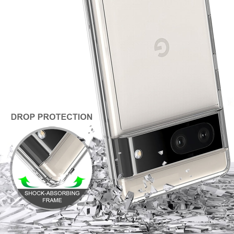 For Google Pixel 7 Scratchproof TPU + Acrylic Protective Case(Transparent)