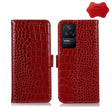 For Xiaomi Redmi K40S Crocodile Top Layer Cowhide Leather Phone Case(Red) - Xiaomi Cases by PMC TechLife | Online Shopping South Africa | PMC TechLife