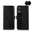 For Xiaomi Redmi K50 / K50 Pro Crocodile Top Layer Cowhide Leather Phone Case(Black) - Xiaomi Cases by PMC TechLife | Online Shopping South Africa | PMC TechLife