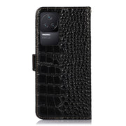 For Xiaomi Redmi K50 / K50 Pro Crocodile Top Layer Cowhide Leather Phone Case(Black)
