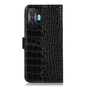 For Xiaomi Redmi K50 Gaming Crocodile Top Layer Cowhide Leather Phone Case(Black)