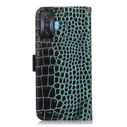 For Xiaomi Redmi K50 Gaming Crocodile Top Layer Cowhide Leather Phone Case(Green)