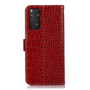 For Xiaomi Redmi Note 11 4G/11S 4G Global Crocodile Top Layer Cowhide Leather Phone Case(Red)