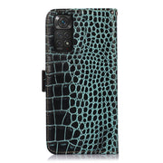 For Xiaomi Redmi Note 11 4G/11S 4G Global Crocodile Top Layer Cowhide Leather Phone Case(Green)