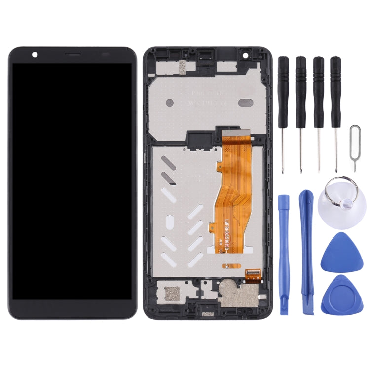 OEM LCD Screen For ZTE Blade A5 2019 Digitizer Full Assembly with Frame���Black)