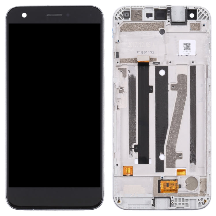 OEM LCD Screen For ZTE Blade A512/Z10 Digitizer Full Assembly with Frame���Black)