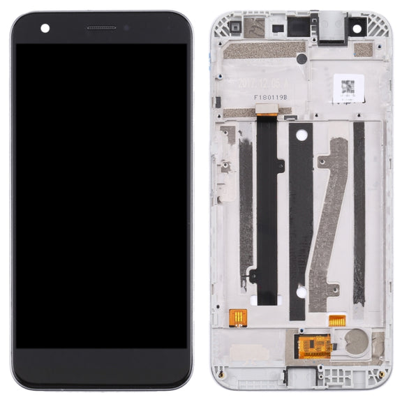 OEM LCD Screen For ZTE Blade A512/Z10 Digitizer Full Assembly with Frame���Black)