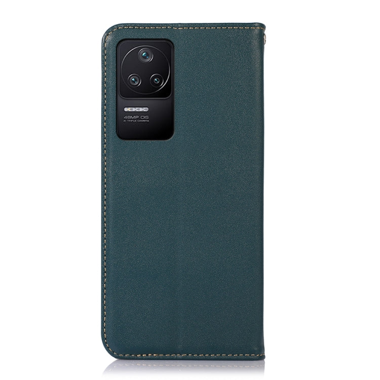 For Xiaomi Redmi K40S KHAZNEH Nappa Top Layer Cowhide Leather Phone Case(Green)