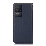 For Xiaomi Redmi K50 / K50 Pro KHAZNEH Nappa Top Layer Cowhide Leather Phone Case(Blue)