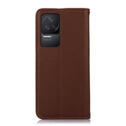 For Xiaomi Redmi K50 / K50 Pro KHAZNEH Nappa Top Layer Cowhide Leather Phone Case(Brown)