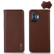 For Xiaomi Redmi K50 Gaming KHAZNEH Nappa Top Layer Cowhide Leather Phone Case(Brown) - Xiaomi Cases by PMC TechLife | Online Shopping South Africa | PMC TechLife | Buy Now Pay Later Mobicred