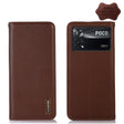For Xiaomi Poco X4 Pro 5G KHAZNEH Nappa Top Layer Cowhide Leather Phone Case(Brown) - Xiaomi Cases by PMC TechLife | Online Shopping South Africa | PMC TechLife