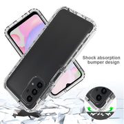 For Samsung Galaxy A13 4G Full Body Shockproof Clear Gradient Phone Case(Black)