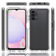 For Samsung Galaxy A13 4G Full Body Shockproof Clear Gradient Phone Case(Blue)