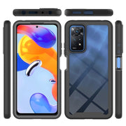 For Xiaomi Redmi Note 11 Pro Global Starry Sky Solid Color Series PC + TPU Phone Case(Black)