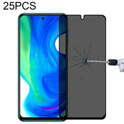 25 PCS Full Cover Anti-peeping Tempered Glass Film For Xiaomi Poco M2 Pro