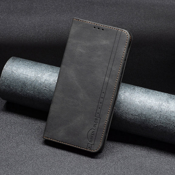 For Sony Xperia 1 III Magnetic RFID Blocking Anti-Theft Leather Phone Case(Black)