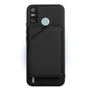 For Tecno Spark 6 Go / Go 2020 Skin Feel PU + TPU + PC Phone Case(Black)