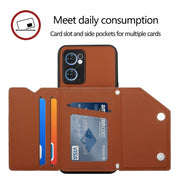 For OPPO Reno7 5G Skin Feel PU + TPU + PC Phone Case(Brown)