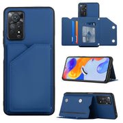 For Xiaomi Redmi Note 11 Pro Global Skin Feel PU + TPU + PC Phone Case(Blue)