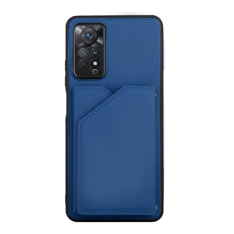 For Xiaomi Redmi Note 11 Pro Global Skin Feel PU + TPU + PC Phone Case(Blue)