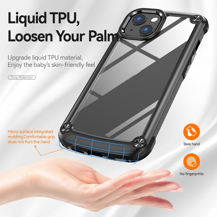 For iPhone 11 TPU + PC Lens Protection Phone Case (Black)