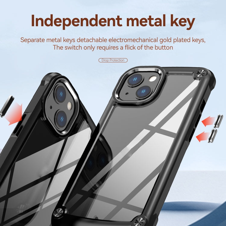 For iPhone 11 TPU + PC Lens Protection Phone Case (Black)