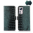 For Xiaomi 12 Pro Crocodile Top Layer Cowhide Leather Phone Case(Green) - 12 Pro Cases by PMC TechLife | Online Shopping South Africa | PMC TechLife