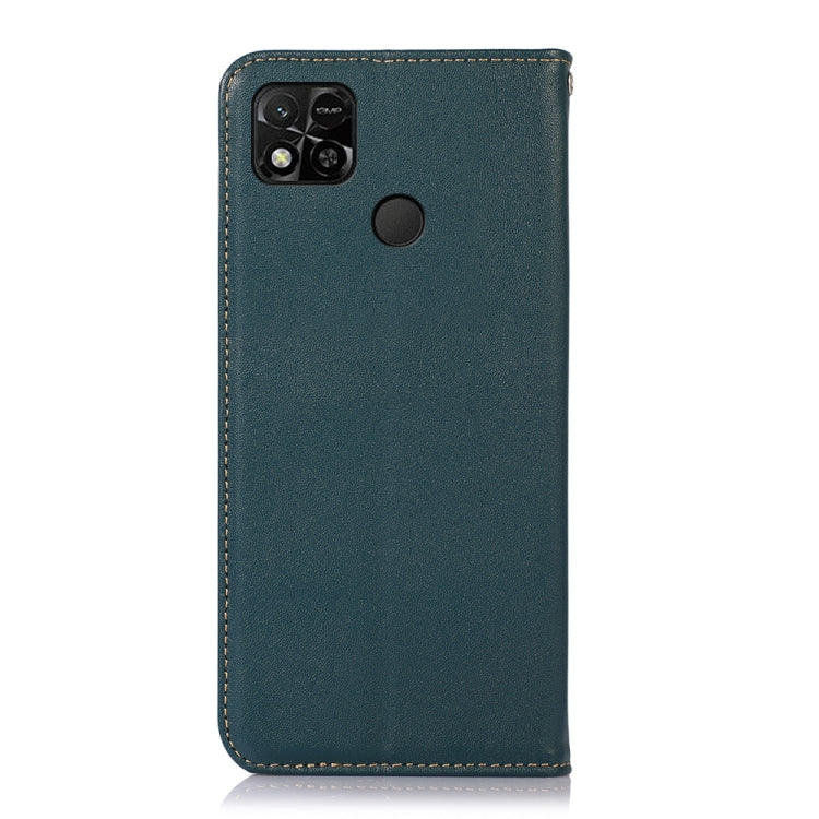 For Xiaomi Redmi 10A / 9C KHAZNEH Nappa Top Layer Cowhide Leather Phone Case(Green)