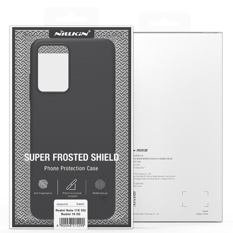 For Xiaomi Redmi Note 11E / Redmi 10 5G NILLKIN Frosted PC Phone Case(White)