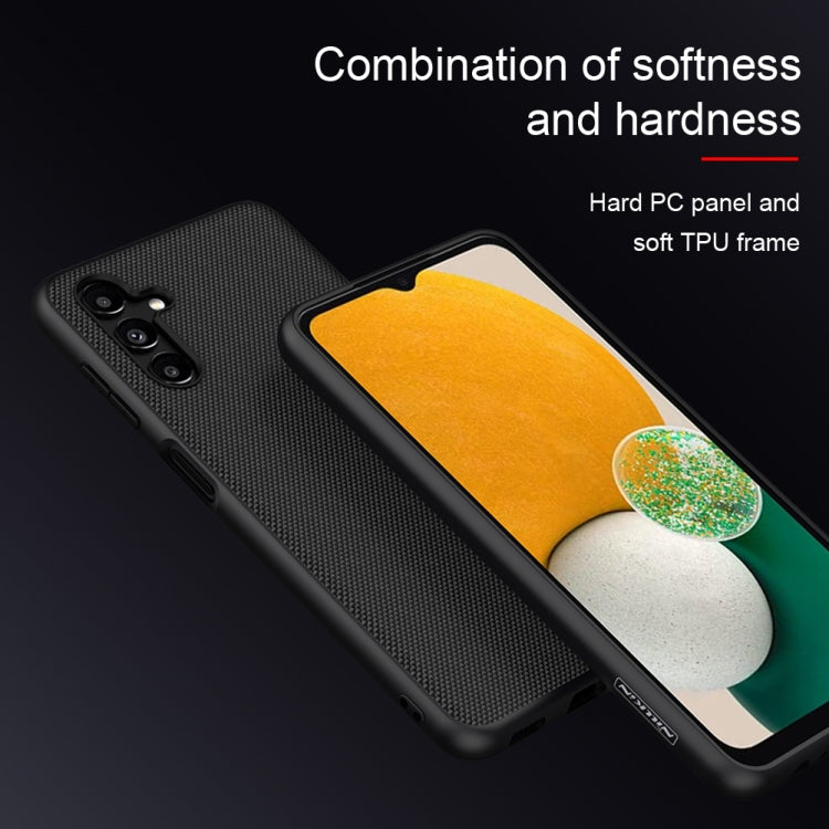For Samsung Galaxy A13 5G NILLKIN 3D Texture Nylon Fiber PC+TPU Phone Case(Black)