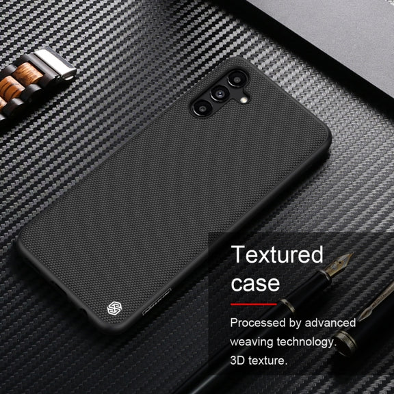 For Samsung Galaxy A13 5G NILLKIN 3D Texture Nylon Fiber PC+TPU Phone Case(Black)