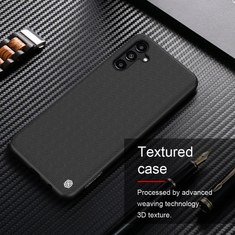 For Samsung Galaxy A13 5G NILLKIN 3D Texture Nylon Fiber PC+TPU Phone Case(Black)