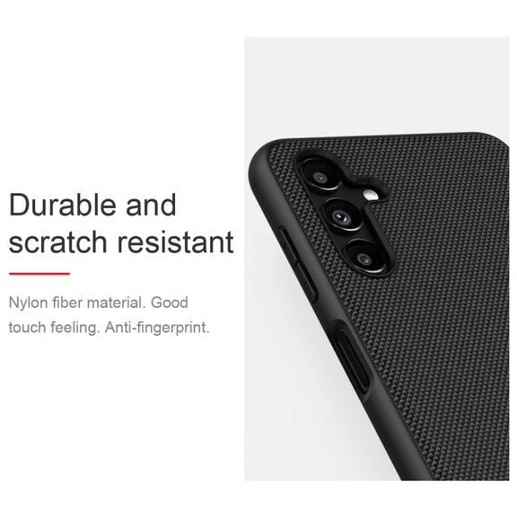 For Samsung Galaxy A13 5G NILLKIN 3D Texture Nylon Fiber PC+TPU Phone Case(Black)