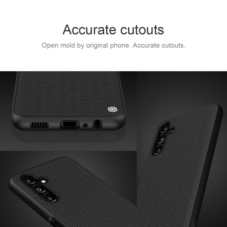 For Samsung Galaxy A13 5G NILLKIN 3D Texture Nylon Fiber PC+TPU Phone Case(Black)