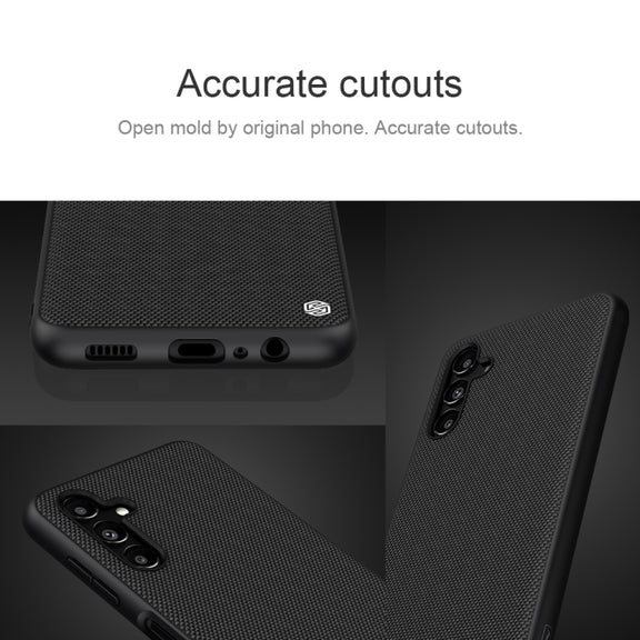 For Samsung Galaxy A13 5G NILLKIN 3D Texture Nylon Fiber PC+TPU Phone Case(Black)