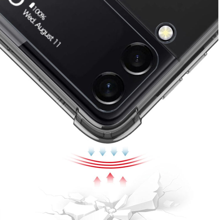 For Samsung Galaxy Z Flip3 5G GKK Shockproof Airbag Phone Case with Ring Holder & Stylus Pen(Transparent)