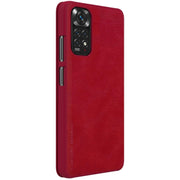 For Xiaomi Redmi Note 11 Global NILLKIN QIN Series Crazy Horse Texture Leather Case(Red)