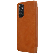 For Xiaomi Redmi Note 11 Global NILLKIN QIN Series Crazy Horse Texture Leather Case(Brown)