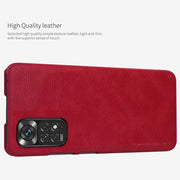 For Xiaomi Redmi Note 11 Global NILLKIN QIN Series Crazy Horse Texture Leather Case(Brown)