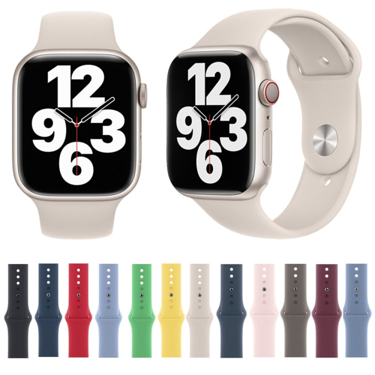 Silicone Watch Band For Apple Watch 46mm / 49mm / 45mm / 44mm(Starlight)