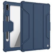 For Samsung Galaxy Tab S8 NILLKIN Bumper Pro Camshield Tablet Leather Case(Blue)
