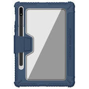 For Samsung Galaxy Tab S8 NILLKIN Bumper Pro Camshield Tablet Leather Case(Blue)