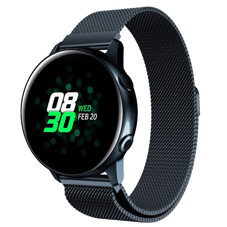 For Galaxy Watch Active Milanese Watch Band(Gray)