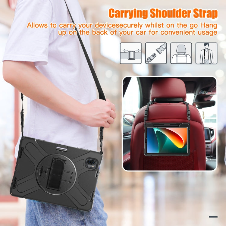 For Xiaomi Pad 5 / Pad 5 Pro Silicone + PC Tablet Case(Black)