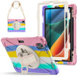 For Xiaomi Pad 5 / Pad 5 Pro Silicone + PC Tablet Case(Colorful Pink) -  by PMC TechLife | Online Shopping South Africa | PMC TechLife
